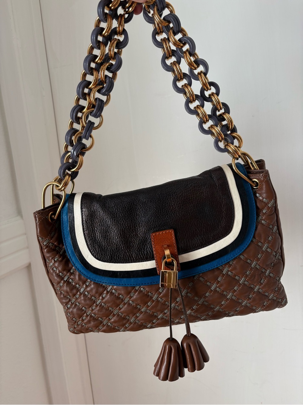 Marc Jacobs Spring Summer 2009 Quilted Lucite Chain Floral Robert Jennifer Bag - Picture 2 of 16